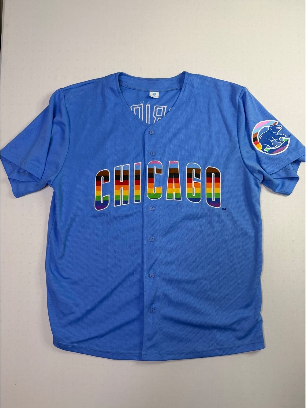 Chicago Cubs 2024 SGA Pride Blue Baseball Jersey Promo Size UnisexAdult CL